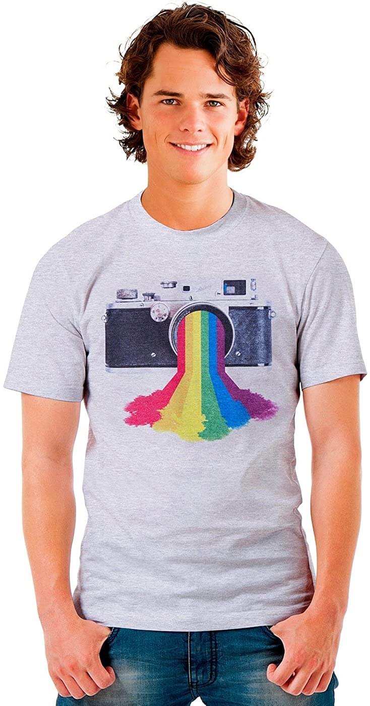 Vintage Rainbow Camera Shirt
