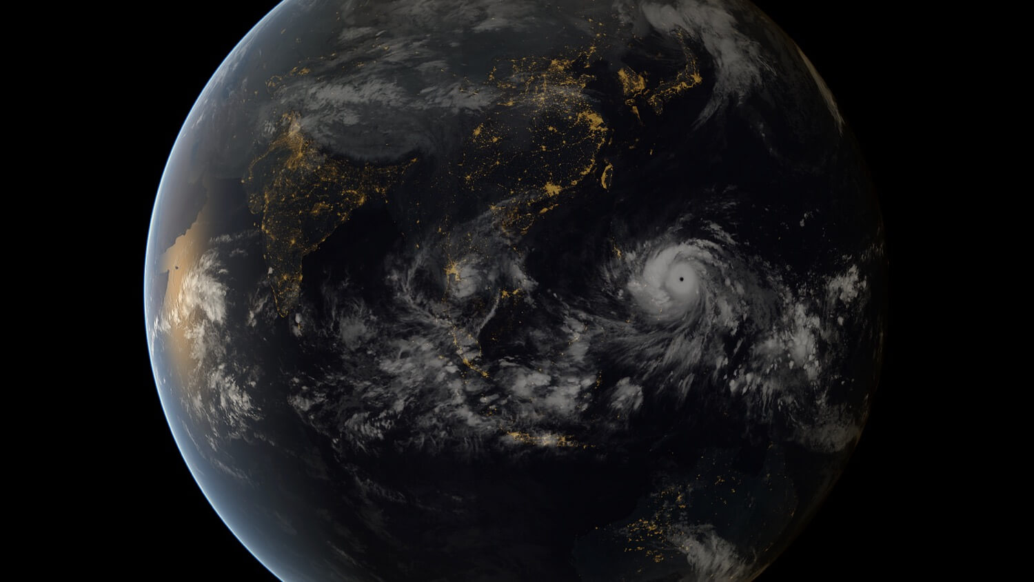 Typhoon Haiyan from space