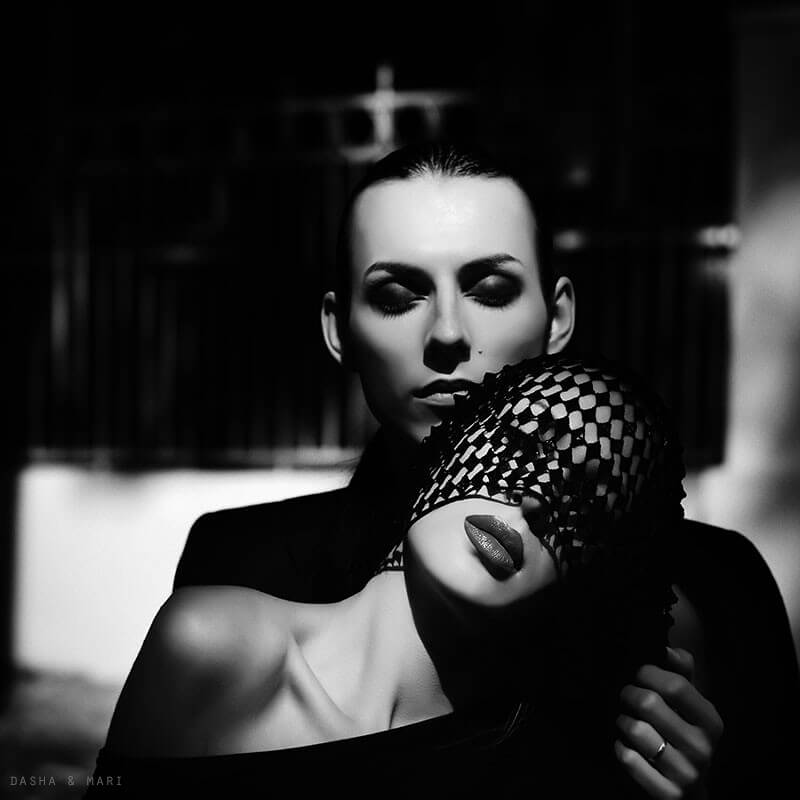 Dasha Mari - black and white portrait
