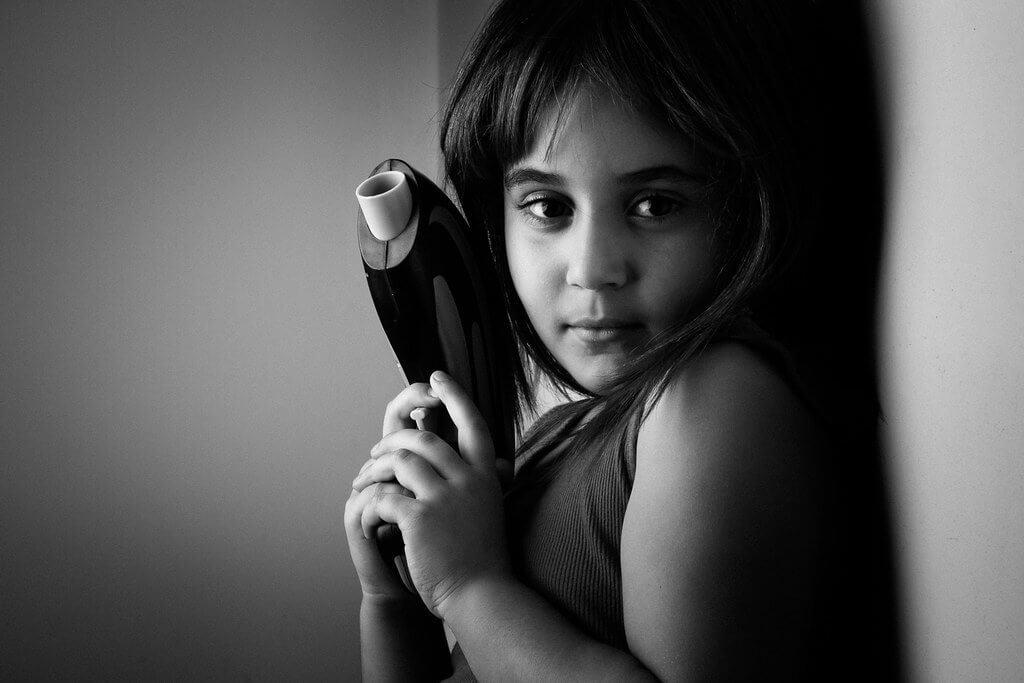 Amine Fassi - girl with toy gun