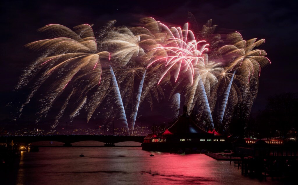 Greg Waddell - Fireworks display in Zurich, Switzerland