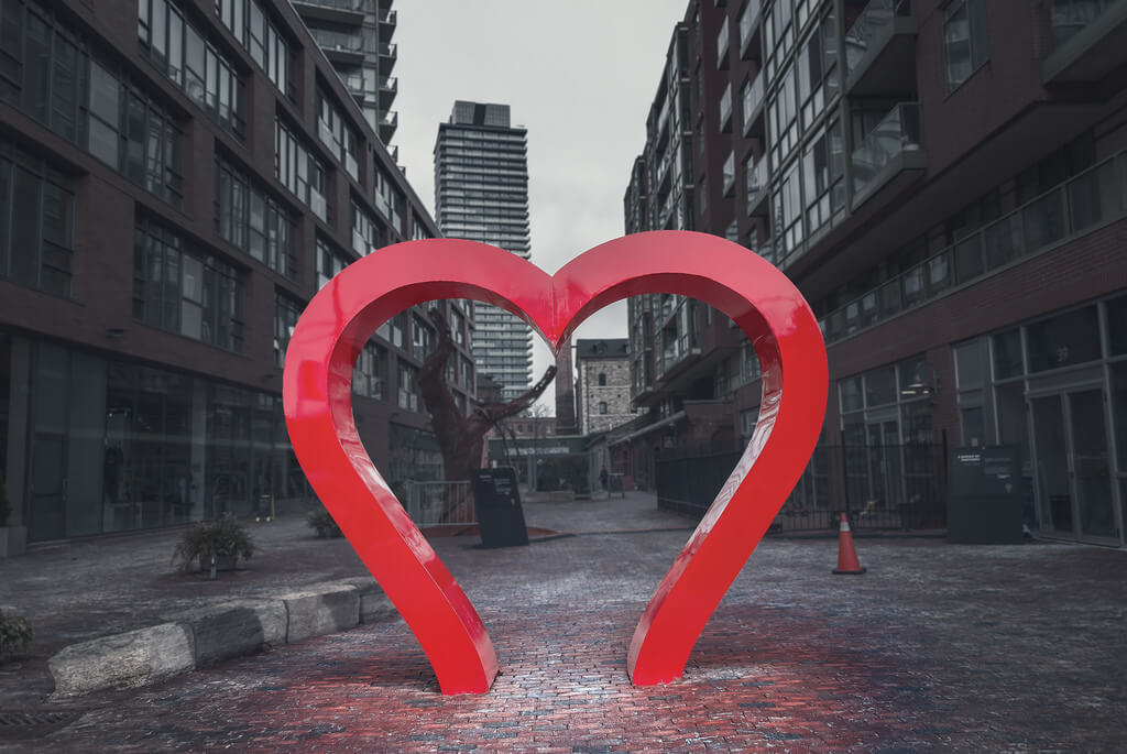 Ken Lane - The Distillery Historic District Heart Art (Toronto, Ontario)